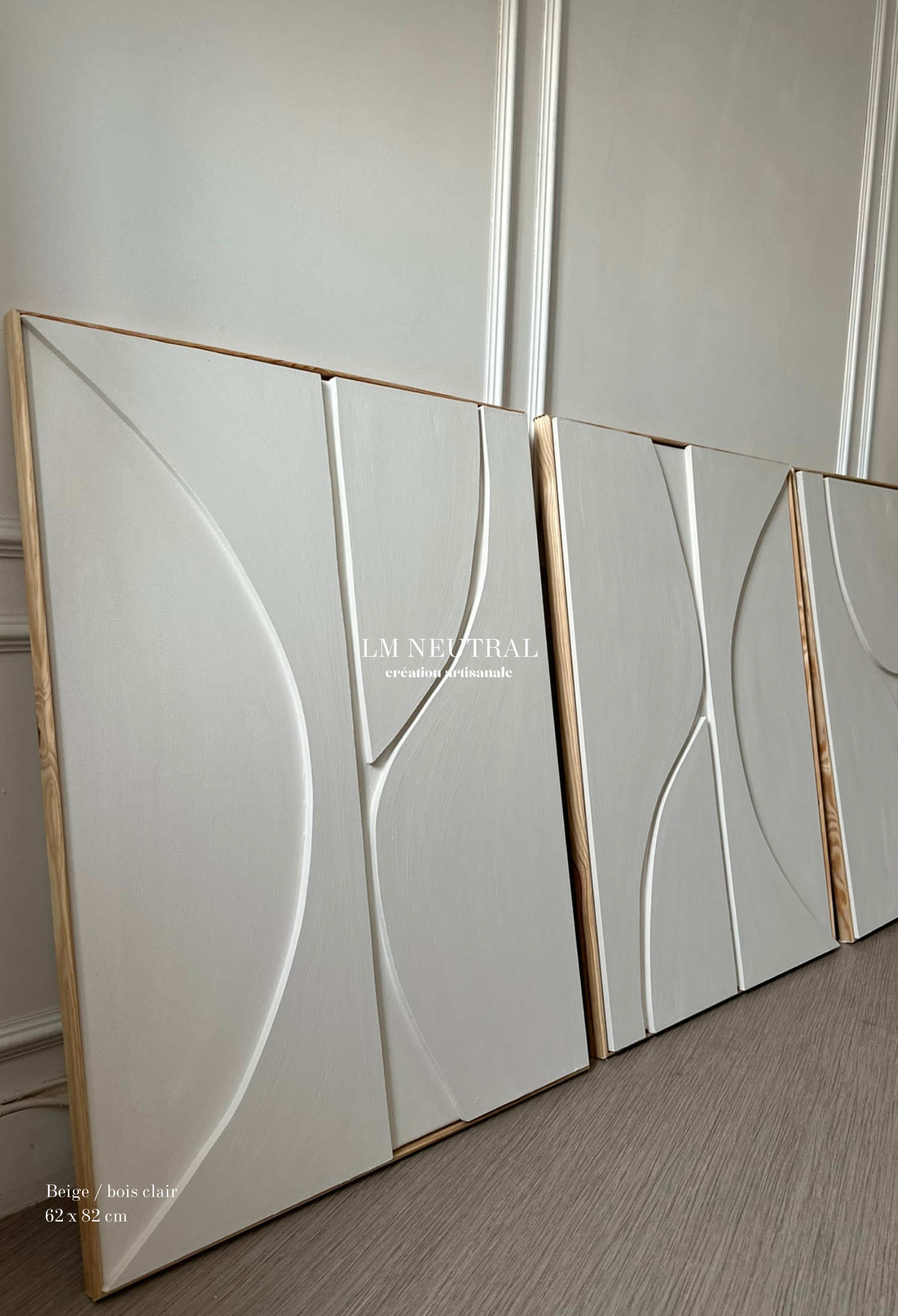 DUO Oslo - Tableaux en relief 3D - Lot de 2