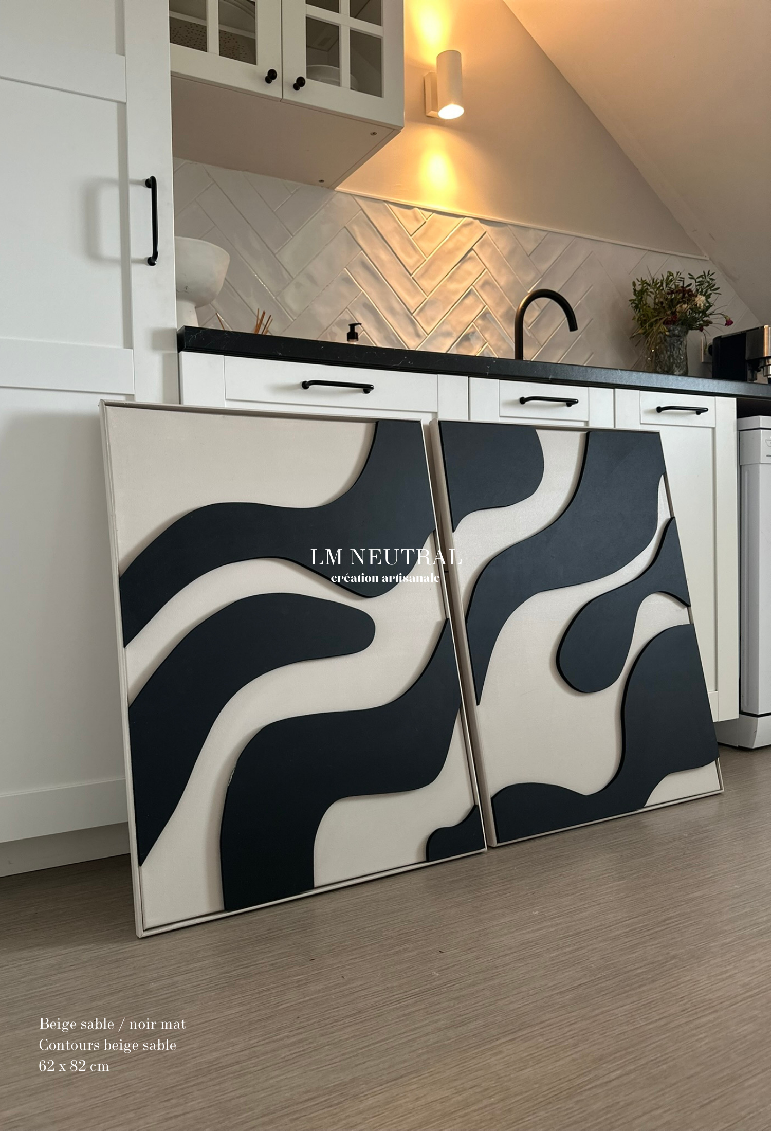 Duo Odessa - Tableaux en relief 3D - Lot de 2