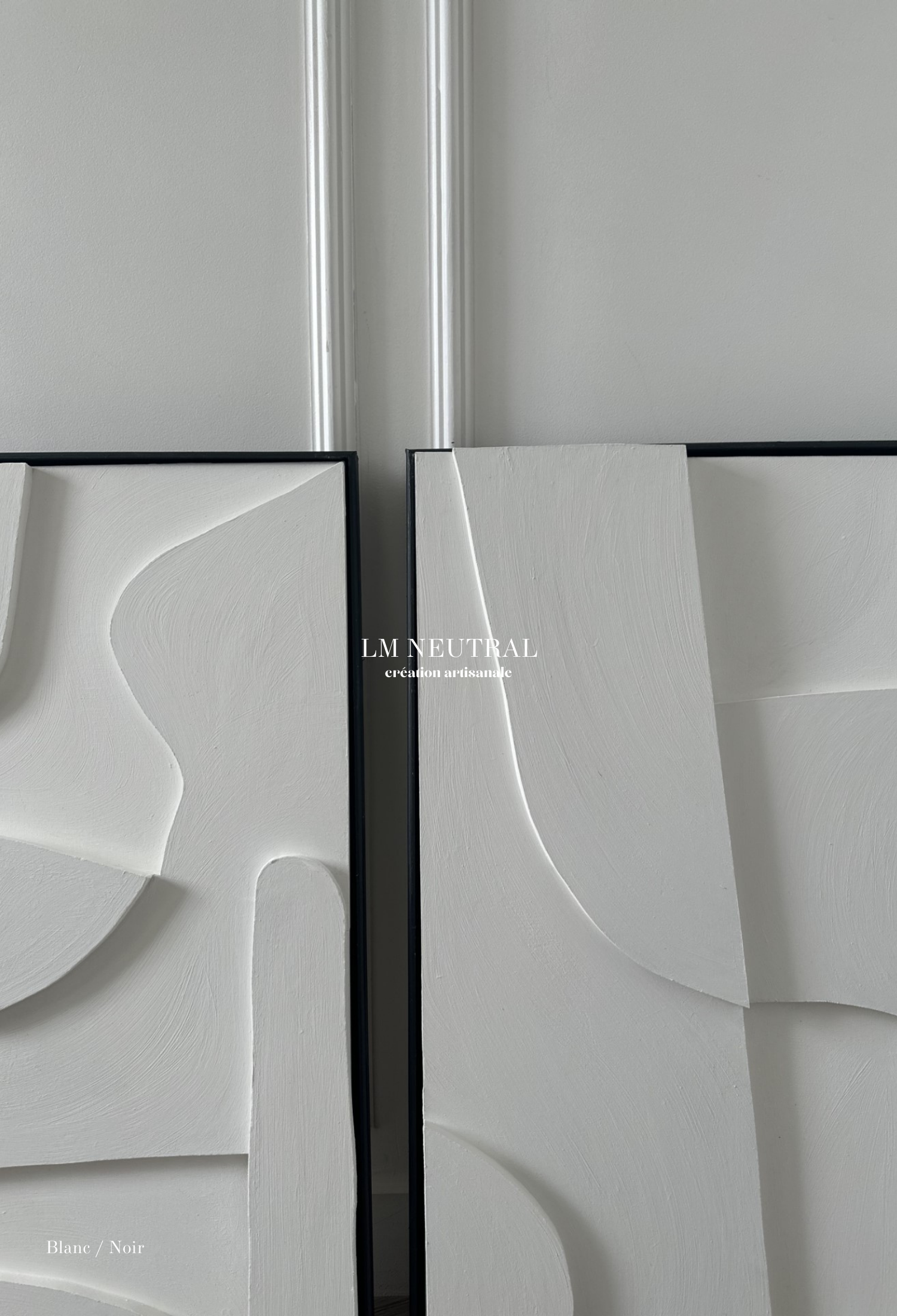 DUO Sienne & Samara - Tableaux en relief 3D - Lot de 2