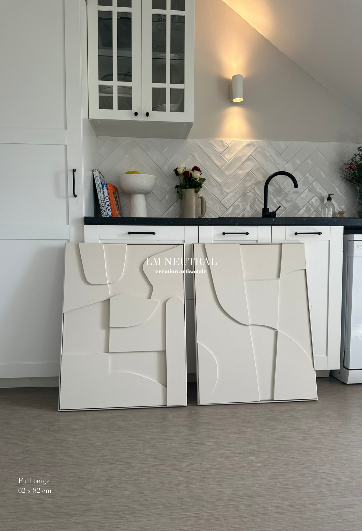 DUO Models Siena &amp; Samara - 3D relief paintings - Set of 2 